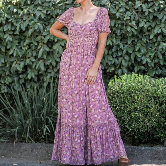 Mauve Maxi Dress - Picture 1 of 4